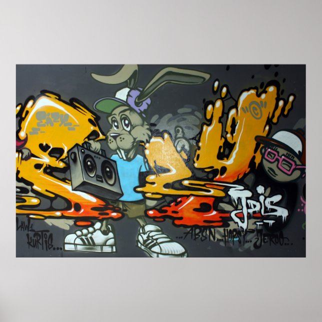 Pôster Grafite de Taiwan, Taipei, Taiwan (Frente)