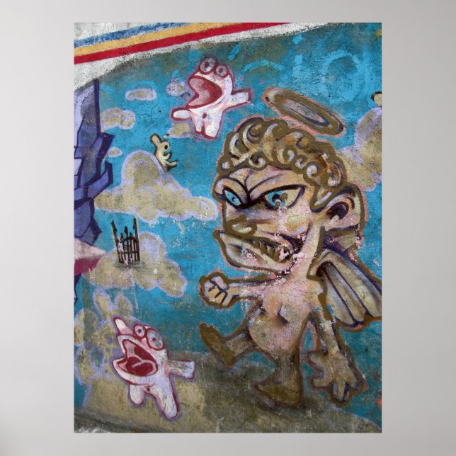 Poster Grafite - Diabo ou Angel? (Frente)