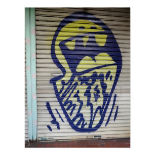 Pôster Grafite fotografado em Shinjuku, Japão