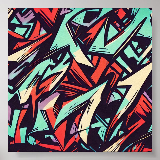 Poster Grafite moderno (Frente)