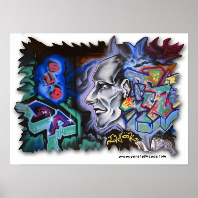 Poster Grafite NYC "Estou bem" (Frente)