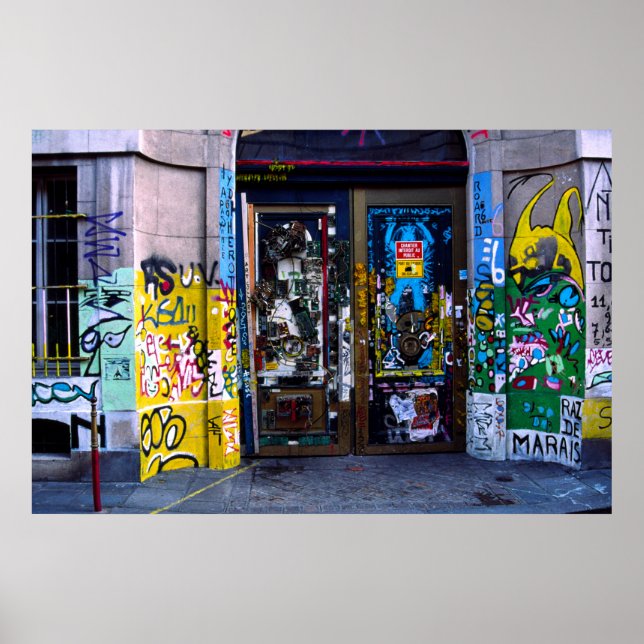 Poster Grafite, Paris (Frente)