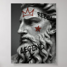 Grafite Rebel King Bust com Coroa