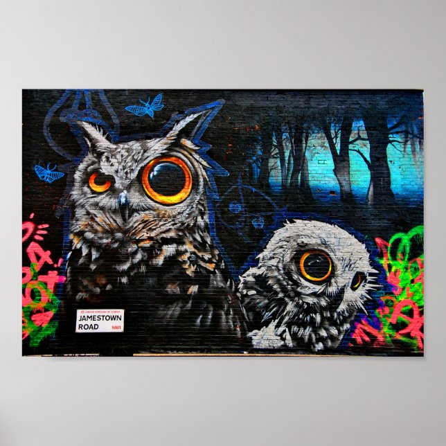 Poster Grafite Street Art Camden Town London (Frente)