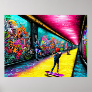 Poster Grafite Vindo ao Vivo