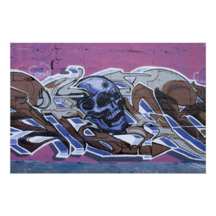 Pôster Grafites azuis do Bonehead
