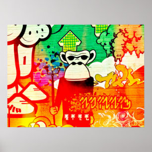 Poster Grafites do macaco