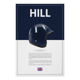 Pôster Graham Hill Helmet