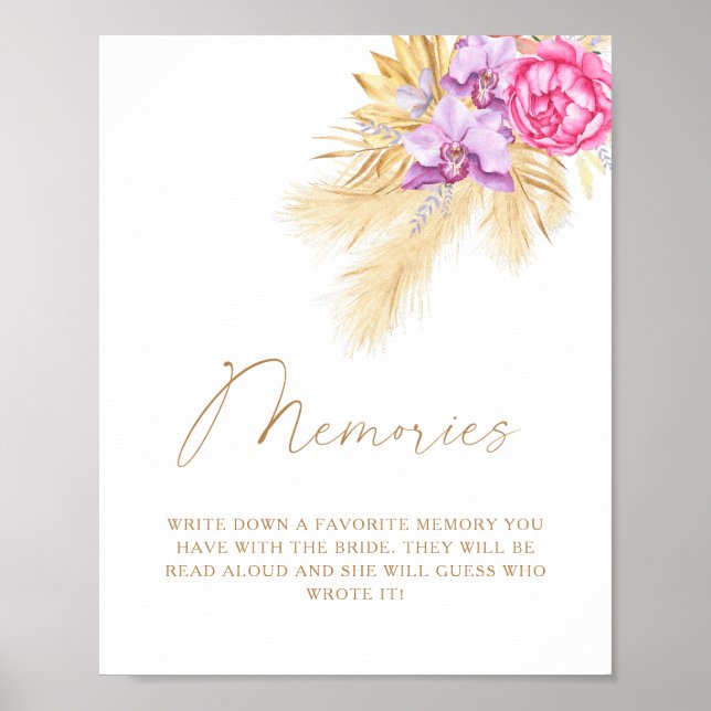 Poster Grama boho - memórias com a noiva (Frente)