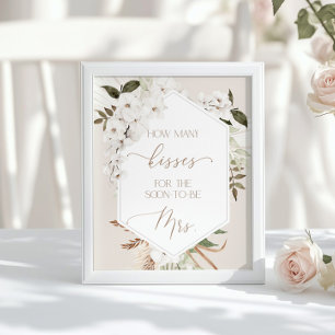 Poster Grama das pampas Adivinhe quantos beijos