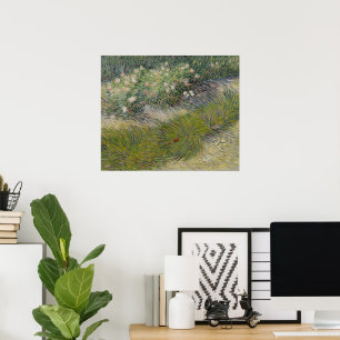 Poster Grama e Borboletas por Vincent van Gogh