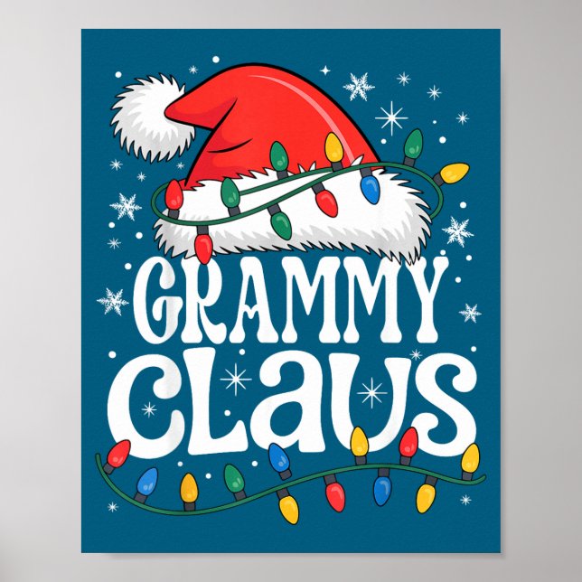 Poster Grammy Claus Funny Xmas Christmas Grandma Holiday  (Frente)
