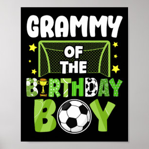 Poster Grammy de Futebol Aniversário do Menino Festa Fute