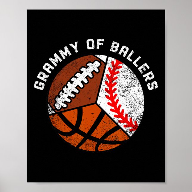 Poster Grammy de Llers engraçado vende esboço de Footll G (Frente)