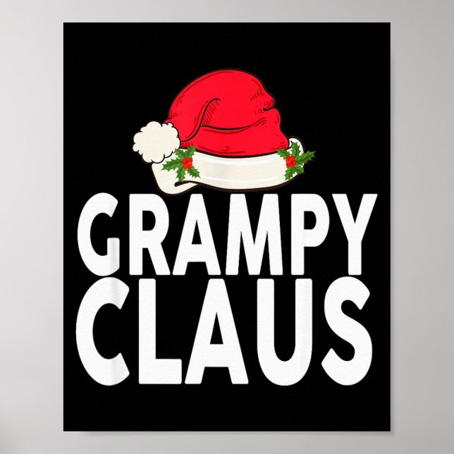 Poster Grampy Claus Christmas Family Group Matching Pajam (Frente)