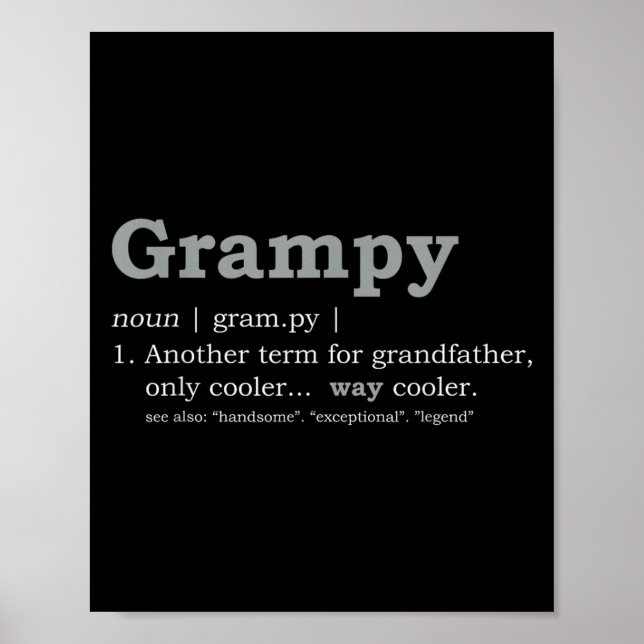 Poster Grampy Design_ Funny Definition  (Frente)