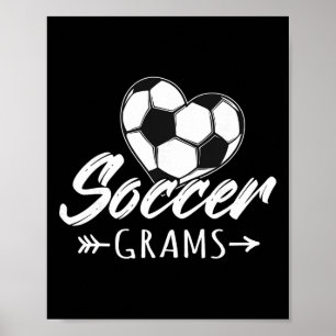 Poster Grams de Futebol Correspondente Amante de Futebol