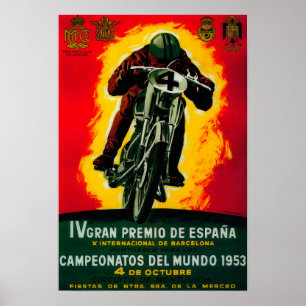 Pôster Gran Premio de Espana Vintage PosterEurope
