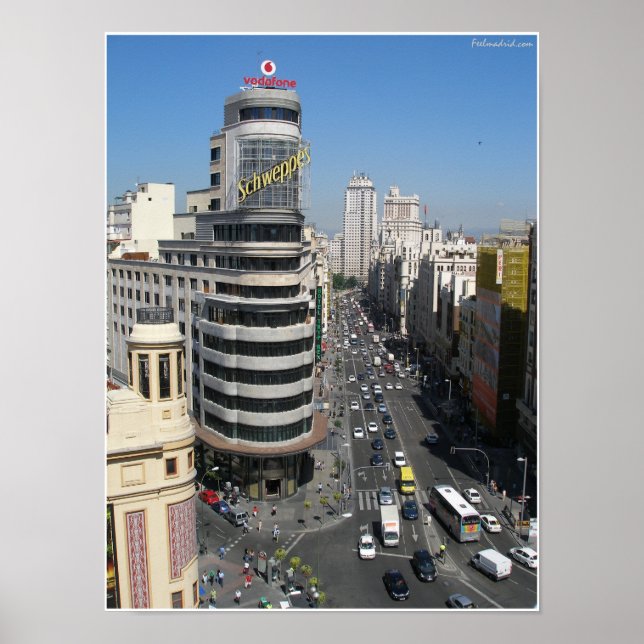Poster Gran Via Madrid (Frente)
