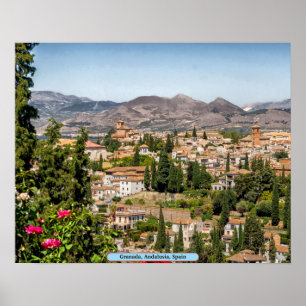 Pôster Granada, a Andaluzia, espanha