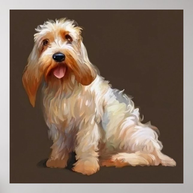 Poster Grand Basset Griffon Vendeen - Retrato de Cachorro (Frente)