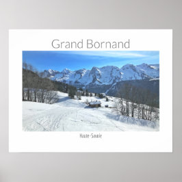 Poster Grand Bornand - Haute-Savoie, Alpes franceses Post