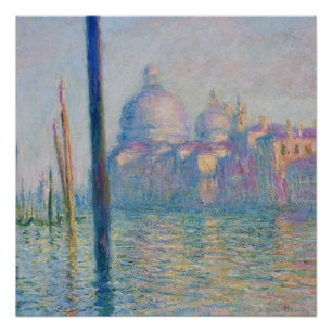 Pôster Grand Canal Monet Veneza Itália Pintura Clássica