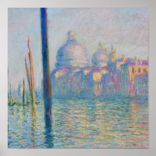 Pôster Grand Canal Monet Veneza Itália Pintura Clássica