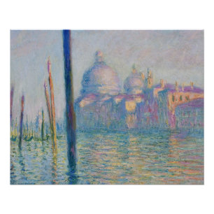 Pôster Grand Canal Monet Veneza Itália Pintura Clássica