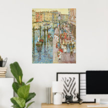 Grand Canal, Veneza por Maurice Prendergast