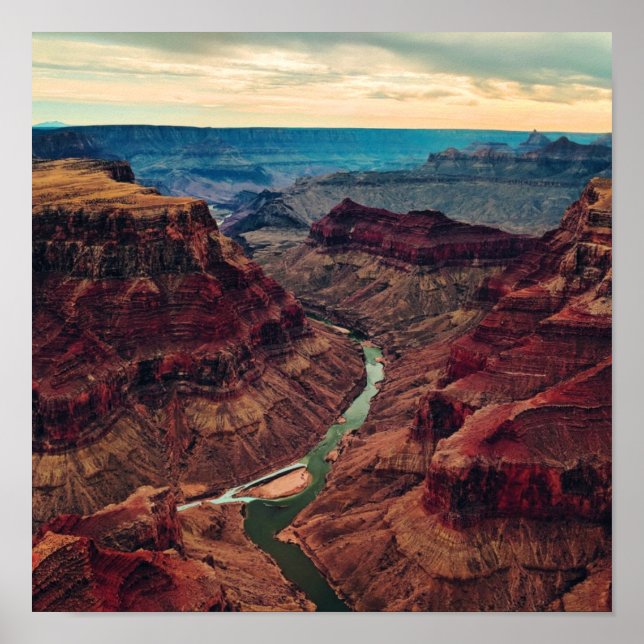 Poster Grand Canyon National Park Arizona, Rio Colorado (Frente)