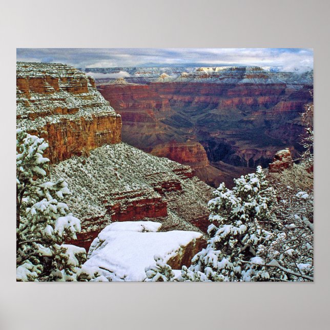 Poster Grand Canyon no inverno (Frente)