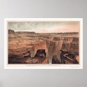 Pôster Grand Canyon no Pé de Toroweap 1882