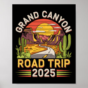 Poster Grand Canyon Road Trip 2025 - Férias de Verão