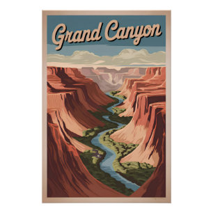 Pôster Grand Canyon Vintage