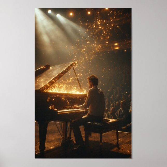 Poster Grand Piano Fiery Performance (Frente)