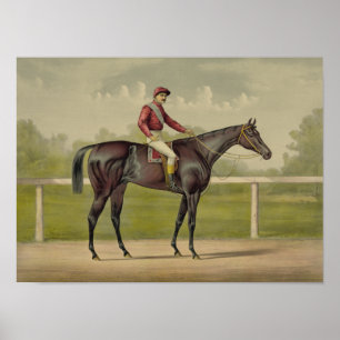 Poster Grand Racer Kingston - Vintage Horse Racing