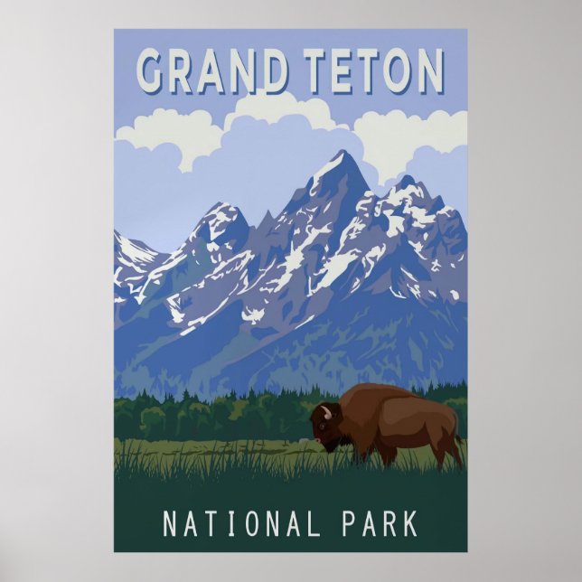 Poster Grand Teton (Frente)