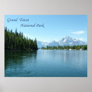 Pôster Grand Teton, EUA, parque nacional vadio
