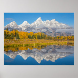 Poster Grand Teton Mounries Wyoming