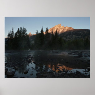 Pôster Grand Teton Sunrise em Cottonwood Creek