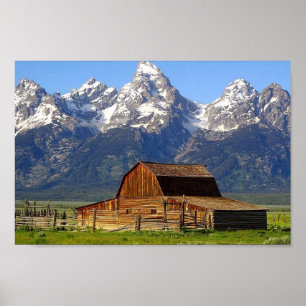 Pôster Grand Tetons Barn