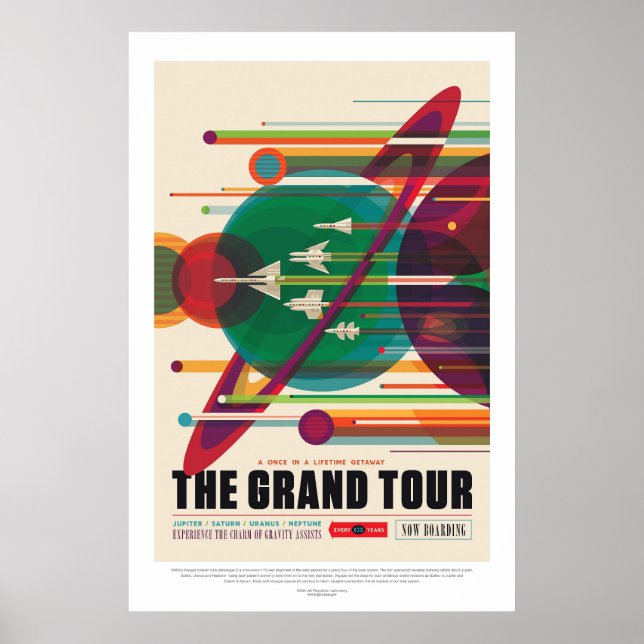 Poster Grand Tour | Visão do futuro da NASA (Frente)