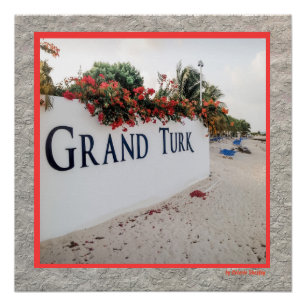 Pôster Grand Turk Beach Scene