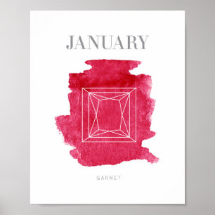 Poster Grandada Birthstone janeiro