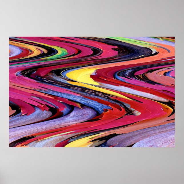 Poster grande 24 x 36 em cores mudas - Dança de qu (Frente)
