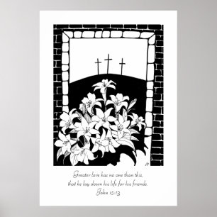 Pôster "Grande Amor" (John 15:13)