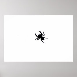 Poster Grande Aranha Negra, Arte Branca