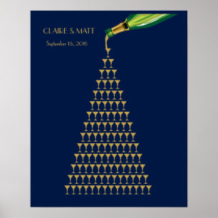 Pôster Grande art deco de Gatsby que wedding o livro de