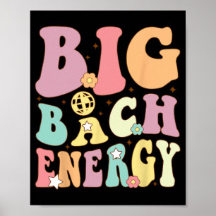 Poster Grande Bach Energy Bride Bridesmaid Groovy Bachelo